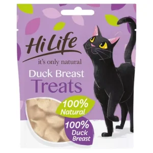 Hi Life Duck Breast treats on a white background